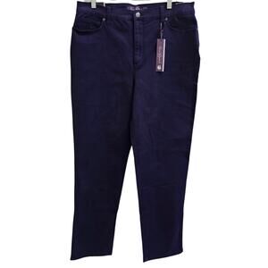 Gloria Vanderbilt 'Amanda' Dark Plum Denim Jeans NWT Size 12